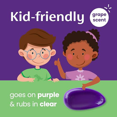 Mederma Scar Gel for Kids; Reduces the Appearance of Old and New Scars from Cuts, Burns, Surgery; Goes on Purple and Rubs in Clear; Grape Scented; Ages 2+, 0.70 Oz