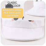Peecabe Baby Baseball Cap Toddler Infant Boys Girls Sun Hat Breathable Cute Hats for Spring Summer 6M-3T (US, Age, 3 Months, 12 Months, B-White Panda)