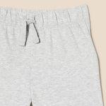 Amazon Essentials Unisex Babies' Cotton Pull-On Shorts, Pack of 3, Black/Light Grey Heather/Stripe, 18 Months