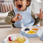 BabyBjörn Dinnerware Set, 8 pcs, Powder Blue