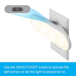 GE Ultrabrite LED Light Bar Night Light, 100 Lumens, 2 Pack, Dusk-to-Dawn Sensor, Auto/On/Off Switch, Plug-in, Ideal for Dark Spaces, Bedroom, Bathroom, Kitchen, Hallway, Garage, White, 46707