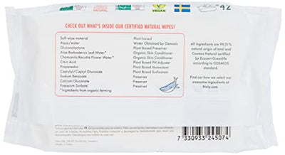 Naty Eco-Sensitive Toddler Wipes - Resealable Top - 42 ct