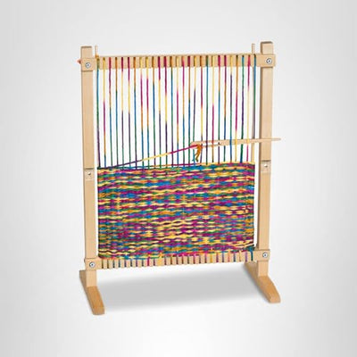 Melissa & Doug Wooden Multi-Craft Weaving Loom: Extra-Large Frame (22.75 x 16.5 inches)