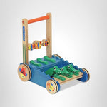 Melissa & Doug Deluxe Chomp and Clack Alligator Wooden Push Toy and Activity Walker