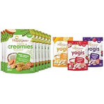 Happy Baby Organics Yogis Freeze-Dried Yogurt & Fruit Snacks, 3 Flavor Variety Pack, 1 Ounce (Pack of 3)