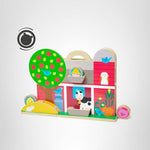 Melissa & Doug GO Tots Wooden Barnyard Tumble with 4 Disks - FSC Certified