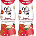 Once Upon a Farm Organic Fruit & Veggie Baby Puffs, Apple, Sweet Potato & Coconut, 1.5oz