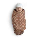 Delta Children 100% Organic Jersey Cotton Baby Receiving Blankets for Girls and Boys – 30x40 Inches - GOTS Certified (Pack of 2), Neutral Boho