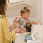 Mustela Baby Home Compostable Cleansing Wipes - Natural Avocado - For Face, Body & Diaper Area - Lightly Fragranced - 99% ingredients of natural origin & plant-based fibers - All skin types - 60 ct.