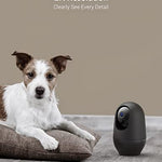 nooie Baby Monitor, Dog Camera with Phone App, 2K Cat Camera, 360 WiFi Indoor Camera for Home Security, AI Motion Tracking, Two-Way Audio, Compatible with Alexa, 2.4Ghz WiFi Only, SD or Cloud Storage