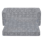 Delta Children - Serta Perfect Sleeper Kids 2-Seater Sofa, Convertible 2-in-1 Flip Open Toddler Couch Sleeper, Foam Chair for Playroom & Bedroom, Bed Lounger, Comfy Play Sleeping Lounge Chair, Grey