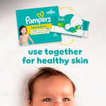 Pampers Baby Wipes, Free & Gentle, Hypoallergenic and Unscented Wipe, 100% Plant Based, Plastic-Free for Babies, 312 Total (4 Flip-Top Packs)