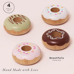 Le Toy Van - Educational Wooden Honeybake Pretend Play Doughnuts Set Toy Cakes | Gorgeous Pretend Play Food | Birthday Cake Or Afternoon Tea Role Play Toy | Great As A Gift