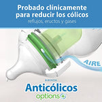 Dr. Brown’s Natural Flow® Anti-Colic Options+™ Wide-Neck Baby Bottles 5 oz/150 mL, with Level 1 Slow Flow Nipple, 4 Pack, 0m+