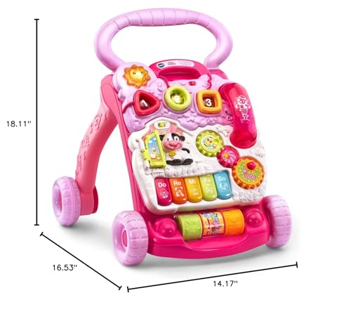VTech Sit-to-Stand Learning Walker (Frustration Free Packaging), Pink