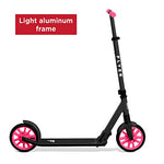 Radio Flyer Kickstart Max, Lightweight and Foldable Two-Wheel Kick Scooter Ages 8+, 220 lb Max, Large Wheels and Front Suspension for Smooth Ride
