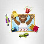 Melissa & Doug Basic Skills Puzzle Board - Wooden Educational Toy Learn to Button Busy Board, Activity for Fine Motor Skills, Developmental Toy for Toddlers Ages 3+