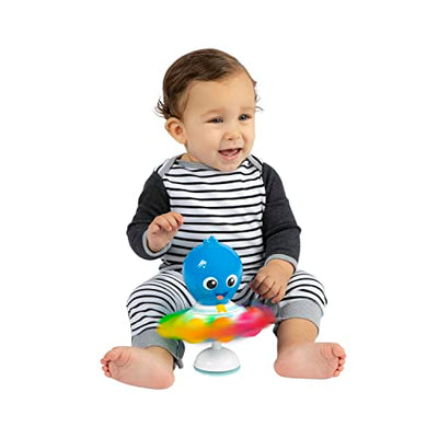 Baby Einstein Ocean Explorers Opus Spin & Sea Suction Toy for Highchair, Lights & Vibrant Colors, Ages 3 Months and up