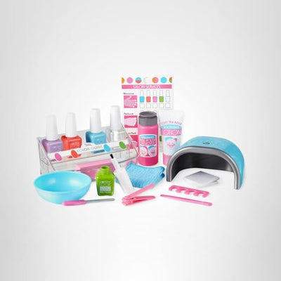 Melissa & Doug Love Your Look Pretend Nail Care Play Set – 20 Pieces for Mess-Free Play Mani-Pedis (Does NOT Contain Real Cosmetics), Pink
