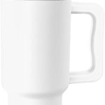 Simple Modern 40 oz Trek Tumbler with Handle and Straw Lid | Cup Holder Friendly Insulated Stainless Steel Travel Mug | Almond Birch