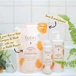 Babo Botanicals Fragrance-Free 2-in-1 Baby Shampoo & Wash - Shea Butter, Calendula & Aloe - EWG Verified, Cruelty-Free, Vegan - Pediatrician Tested - 16 Fl Oz