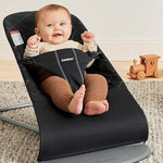 BabyBjörn Bouncer Bliss, Black, Woven, Classic Quilt | 2-in-1 Adjustable Baby Bouncer Seat and Toddler Chair, Newborn to Toddler (8-29 lbs), 4 Positions, Lightweight & Portable