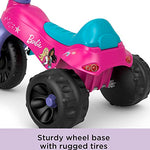 Fisher-Price Toddler Tricycle Barbie Tough Trike, Toy Bike with Handlebar Grips & Storage for Outdoor Play Kids Ages 2+ Years