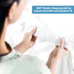 Utopia Bedding Waterproof 5-Sided Mattress Protector Queen Size, Premium Breathable Mattress Cover, Fitted Style with Stretchable Pockets (White)