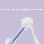 PandaEar 3 Pack Silicone Toddler Toothbrushes 0 to 18 Months, Baby Tongue Cleaner + U-Shaped ToothScrubber + First Toothbrush Teething, Gum Oral Cleaner