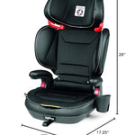 Peg Perego Viaggio Shuttle Plus 120 - Booster Car Seat - for Children from 40 to 120 lbs - Made in Italy - Licorice (Black)