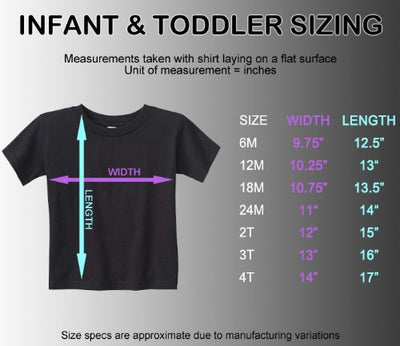 Threadrock Little Boys' ABCD Infant T-Shirt 18M Black