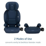 Maxi-Cosi RodiSport Kids Booster Car Seat, High-Back, Backless Booster, 7-Position Headrest, Easy Latch System, Reclining Chair, Belt Guide, Fits 40-100 lbs, 43.4-57 in, Seafaring