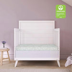 Dream On Me 3 inch Spring Coil Portable Crib Mattress | Greenguard Gold Certified, Brown clouds
