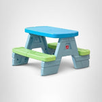 Step2 Sun & Shade Kids Picnic Table with Removeable Umbrella, Indoor/Outdoor Toys, Fits 4 Children, Made of Durable Plastic, For Toddlers 1.5-4 Years Old