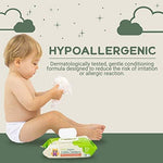 Happy Little Camper Natural Baby Wipes Unscented - Hypoallergenic & Chlorine-Free Wet Wipes with Aloe Vera, Chamomile and Pomegranate Extract - Gentle on Sensitive Skin - 432 Count
