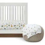 Delta Children 100% Cotton Flannel Baby Receiving Blankets for Girls and Boys – 30x30 Inches (Pack of 4), Safari Friends