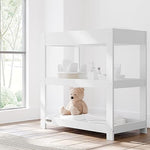Graco Customizable Changing Table with Water-Resistant Changing Pad (White) - Customizable Modern Flat or Classic Arched Headboard, Baby Diaper Changing Pad Included