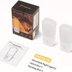 L LOHAS LED Dimmable Night Light[2 Pack], LED Night Lights Plug into Wall with Dusk to Dawn Sensor, Soft White 3000k Brightness Adjustable, Kids Nightlight for Bedroom,Baby Nursery,Hallway