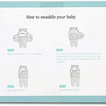 BlueMello Swaddle Blanket | Ultra-Soft Plush Essential for Infants 0-6 Months | Receiving Swaddling Wrap Grey | Ideal Newborn Registry and Toddler Boy Accessories | Perfect Baby Girl Shower Gift