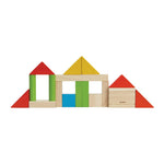 PlanToys® 40 Unit Blocks Wooden Montessori Building and Stacking Toy | Early STEM, Fine Motor, Creativity and Problem Solving Activity | Eco Friendly Educational Open Ended Play Set