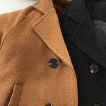 MoZiKQin Toddler Baby Boys Girls Wool Coat Winter Warm Double Breasted Trench Coat Kids Jacket Outwear Clothes (Khaki,3-4T)