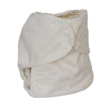 White cloth diaper on a white background
