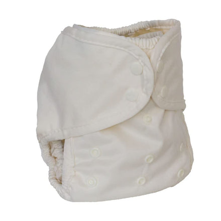 White cloth diaper on a white background
