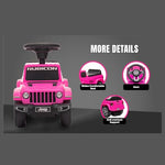 Best Ride On Cars Jeep Gladiator Ride-On Push Car Combo, Foot-to-Floor Design, Realistic and Stylish Kids Car, Honking Horn, Under-Seat Toy Storage, for Ages 18 Months - 3 Years, Pink
