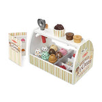 Melissa & Doug Wooden Scoop & Serve Ice Cream Counter, Pretend Play Store, 28 Toy Food & Play Kitchen Accessories, Preschool Toys for Girls & Boys 3+