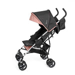 Summer by Ingenuity 3D Mini Convenience Stroller – Lightweight Stroller, Compact Fold, Multi-Position Recline, Canopy with Pop Out Sun Visor and More – Umbrella Stroller for Travel, Dusty Rose Pink