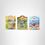 Melissa & Doug Puffy Sticker Activity Books Set of 3 – Safari, Dinosaur & Ocean, with 118 Reusable Puffy Stickers and Fold-Out Scenes, Mess Free Play Set & Travel Toys for Kids Ages 4+ - FSC Certified
