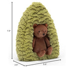 Jellycat Forest Fauna Bear Stuffed Animal, 7.5 inches - Teddy Bear Plush Toy - Classic Children's Gift