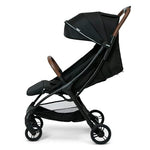 Jeep Altitude Compact Travel Stroller by Delta Children Greenguard Gold, Easy One Hand Fold, Lightweight, Extendable Canopy with Peek-a-Boo Window, Reclining Seat, 4 Wheel Suspension, Black