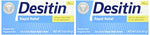 Desitin Rapid Relief Creamy Zinc Oxide Diaper Rash Cream (Pack of 2)